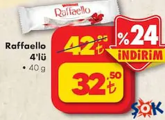 RAFFAELLO ÇİKOLATA 4'LÜ RAFFAELLO ÇİKOLATA 4'LÜ